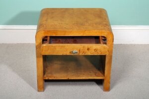 Elegant Art Deco Style Birdseye Maple Bedside Cabinet | Ref. no. 01487 single | Regent Antiques